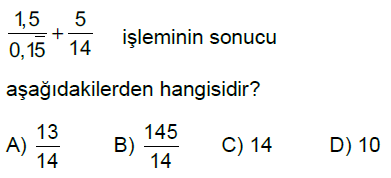 7.Sınıf Rasyonel Sayılarla Çok Adımlı İşlemler Online Test