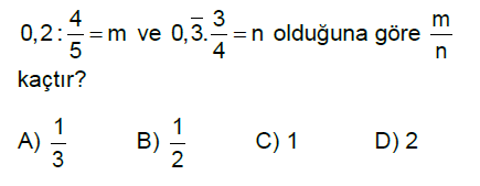 7.Sınıf Rasyonel Sayılarla Çarpma ve Bölme İşlemi Online Test