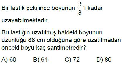 7.Sınıf Rasyonel Sayı Problemleri Online Test