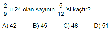 7.Sınıf Rasyonel Sayı Problemleri Online Test