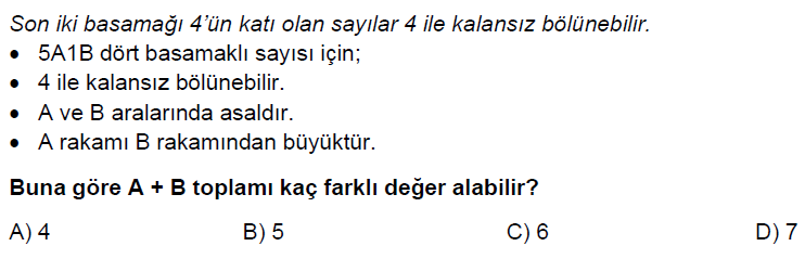 8.Sınıf Çarpanlar ve Katlar ve Üslü ifadeler Online Deneme