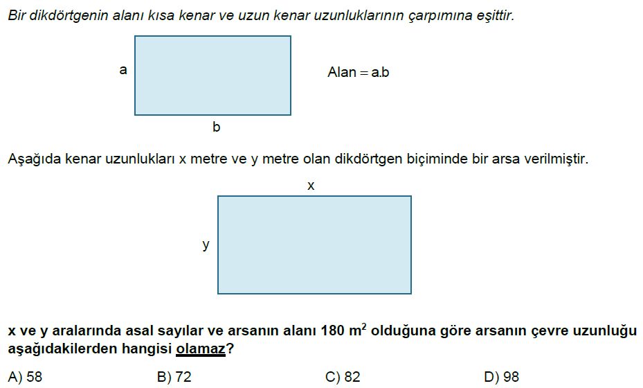 8.Sınıf Çarpanlar ve Katlar ve Üslü ifadeler Online Deneme