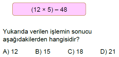 5.Sınıf Bir Sayının Karesi ve Küpü ve Parantezli İşlemler Online Test