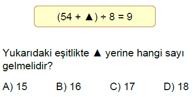 5.Sınıf Bir Sayının Karesi ve Küpü ve Parantezli İşlemler Online Test