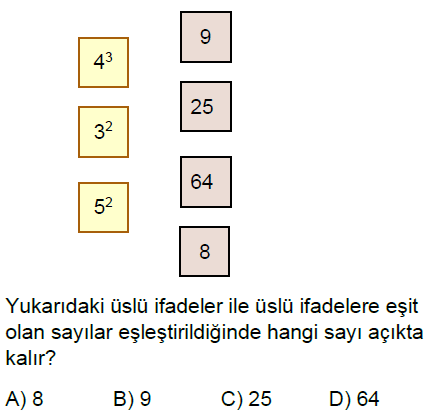 5.Sınıf Bir Sayının Karesi ve Küpü ve Parantezli İşlemler Online Test