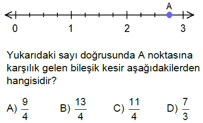 5.Sınıf Kesirler Online Test