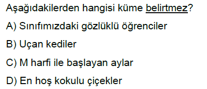 6.Sınıf Kümeler Online Test