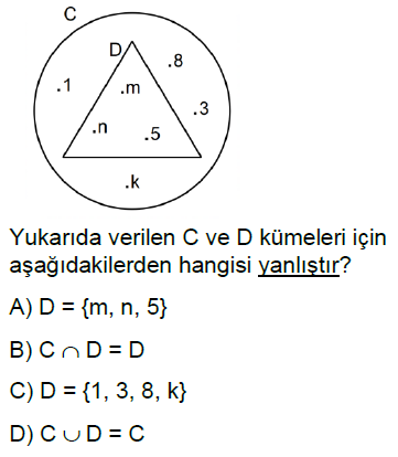 6.Sınıf Kümeler Online Test