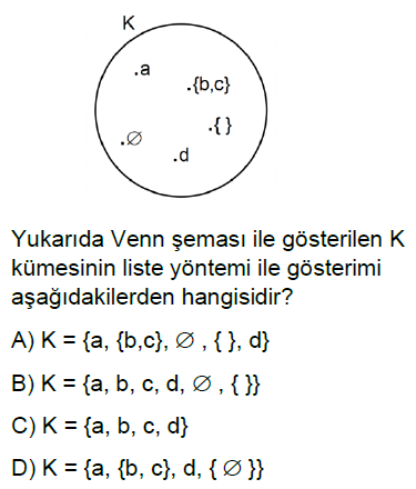 6.Sınıf Kümeler Online Test