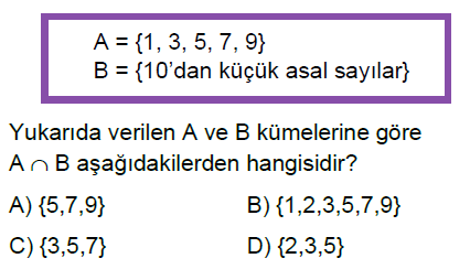 6.Sınıf Kümeler Online Test