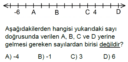 6.Sınıf Tam Sayılar Online Test