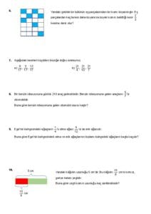 2023 - 2024 5.Sınıf Matematik 1.Dönem 2.Yazılı Soruları