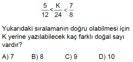 6.Sınıf Kesirler Online Test