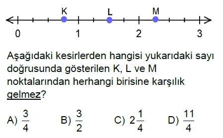 6.Sınıf Kesirler Online Test