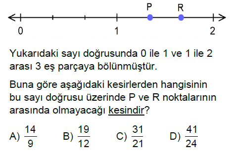 6.Sınıf Kesirler Online Test