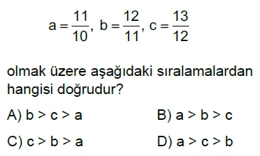 6.Sınıf Kesirler Online Test