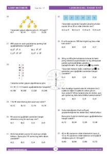 6.Sınıf Matematik 1.Dönem Genel Tekrar Testi