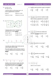 6.Sınıf Matematik 1.Dönem Genel Tekrar Testi