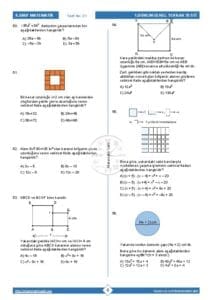 8.Sınıf Matematik 1.Dönem Genel Tekrar Testi