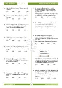 7.Sınıf Matematik 1.Dönem Genel Tekrar Testi