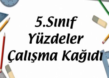 5.Sınıf Yüzdeler Çalışma Kağıdı