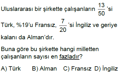 5.Sınıf Yüzdeler Online Test