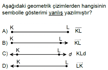 5.Sınıf Temel Geometrik Kavramlar Online Test