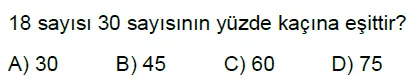 7.Sınıf Yüzdeler Online Test