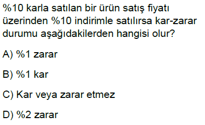 7.Sınıf Yüzdeler Online Test