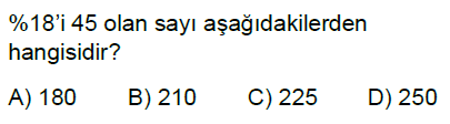 7.Sınıf Yüzdeler Online Test