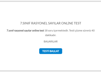 7.Sınıf Rasyonel Sayılar Online Test