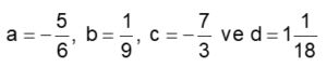 7.Sınıf Matematik 1.Dönem 1.Yazılı Soruları Online Çöz