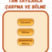 Altın Karma Tam Sayılarla Çarpma Ve Bölme Oyunu 21 Altın Karma Tam Sayılarla Çarpma ve Bölme Oyunu