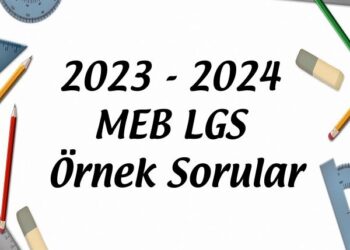 2023 - 2024 MEB LGS Örnek Sorular