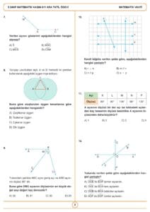 5.Sınıf Matematik Kasım Ayı Ara Tatil Ödev Fasikülü