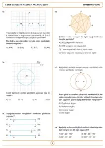 5.Sınıf Matematik Kasım Ayı Ara Tatil Ödev Fasikülü