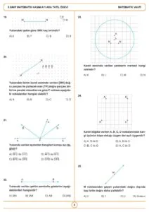 5.Sınıf Matematik Kasım Ayı Ara Tatil Ödev Fasikülü