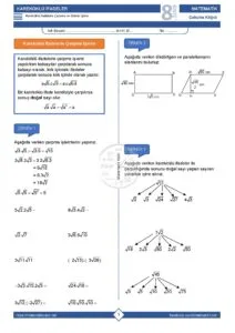 8.Sınıf Kareköklü İfadelerle Çarpma ve Bölme Çalışma Kağıdı