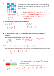 2023 - 2024 5.Sınıf Matematik 1.Dönem 2.Yazılı Soruları