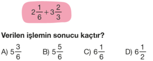 6.Sınıf Matematik 1.Dönem 2.Yazılı Online Sınav