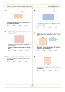 5.Sınıf Matematik 1.Dönem Genel Tekrar Testi