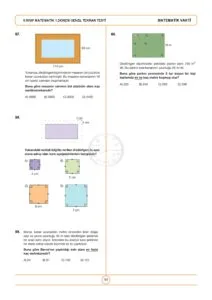 5.Sınıf Matematik 1.Dönem Genel Tekrar Testi