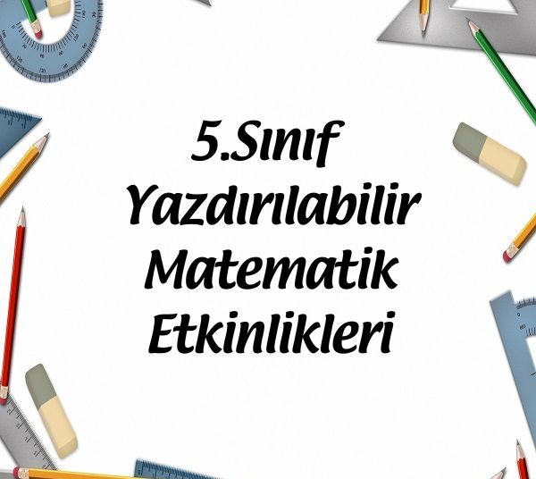 5.Sınıf Yazdırılabilir Etkinlikler