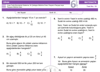 6.Sınıf Oran Testi