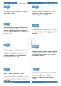 8.Sınıf Rasyonel Denklemler Çalışma Kağıdı