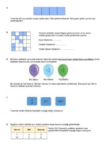 5.Sınıf Matematik 2.Dönem 1.Yazılı Soruları