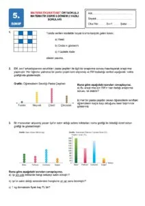 2024 - 2025 5.Sınıf Matematik 2.Dönem 2.Yazılı Soruları