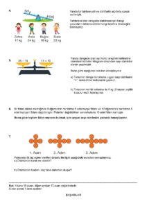 2024 - 2025 5.Sınıf Matematik 2.Dönem 2.Yazılı Soruları