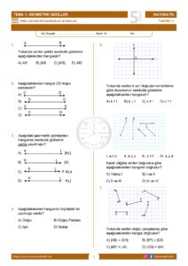 5.Sınıf Geometrik Kavramlar ve İnşalar Testi