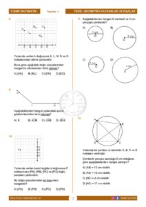 5.Sınıf Geometrik Kavramlar ve İnşalar Testi